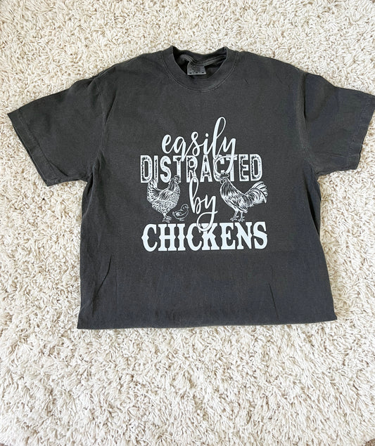 Easily Distracted by Chickens - TEE