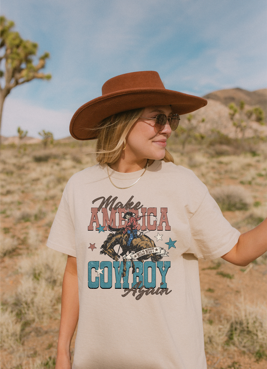 Make America Cowboy Again - Vintage Style - TEE
